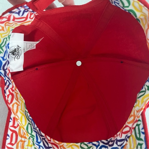 NWOT Disney Parks rainbow baseball hat with adjustable sizing - Picture 5 of 14